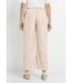 Pantalon large avec sérigraphies fleurs-2