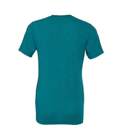 Adults unisex tri-blend t-shirt teal Bella + Canvas