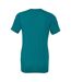 Adults unisex tri-blend t-shirt teal Bella + Canvas