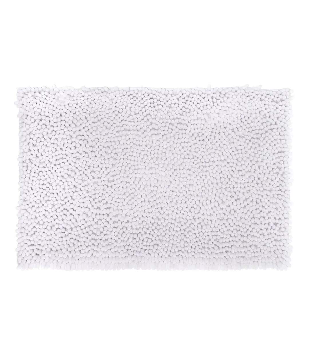 Tapis de Salle De Bain Maxi Chenille 50x80cm Blanc-1