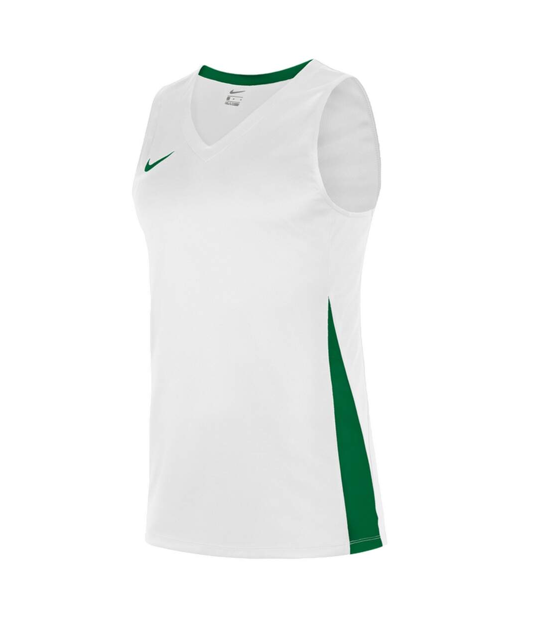 Mens Team V Neck Basketball Jersey White Pine Green Nike-3