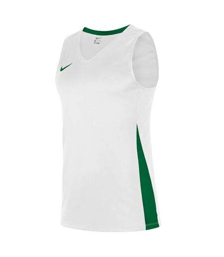 Mens Team V Neck Basketball Jersey White Pine Green Nike