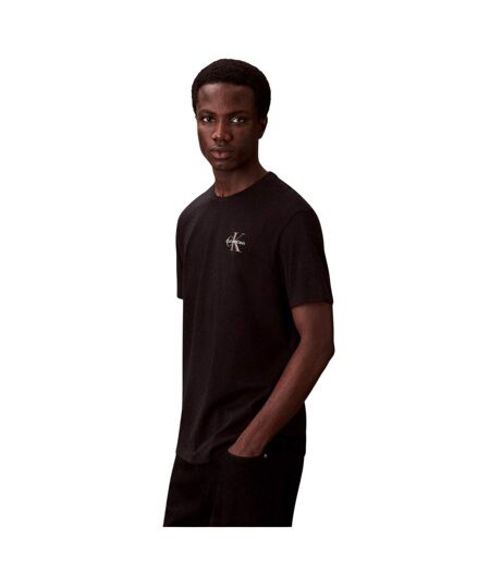 Mens Micro Logo T-shirt Black Calvin Klein