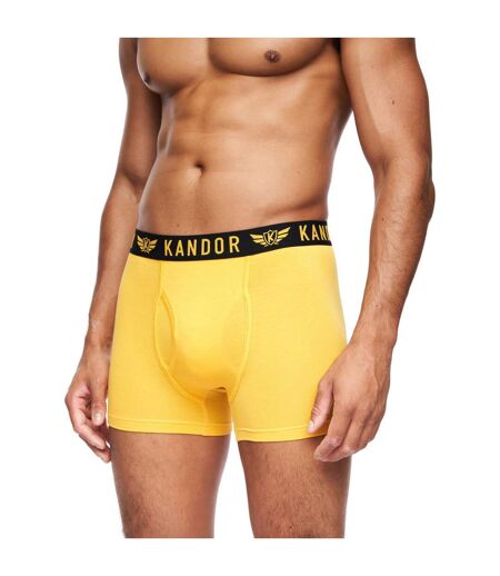 Pack of 7  Mens bambers bamboo boxer shorts  yellow Kandor