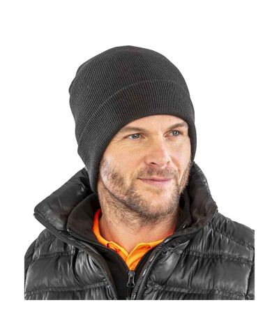 Unisex Adult Woolly Ski Hat Black Result Genuine Recycled