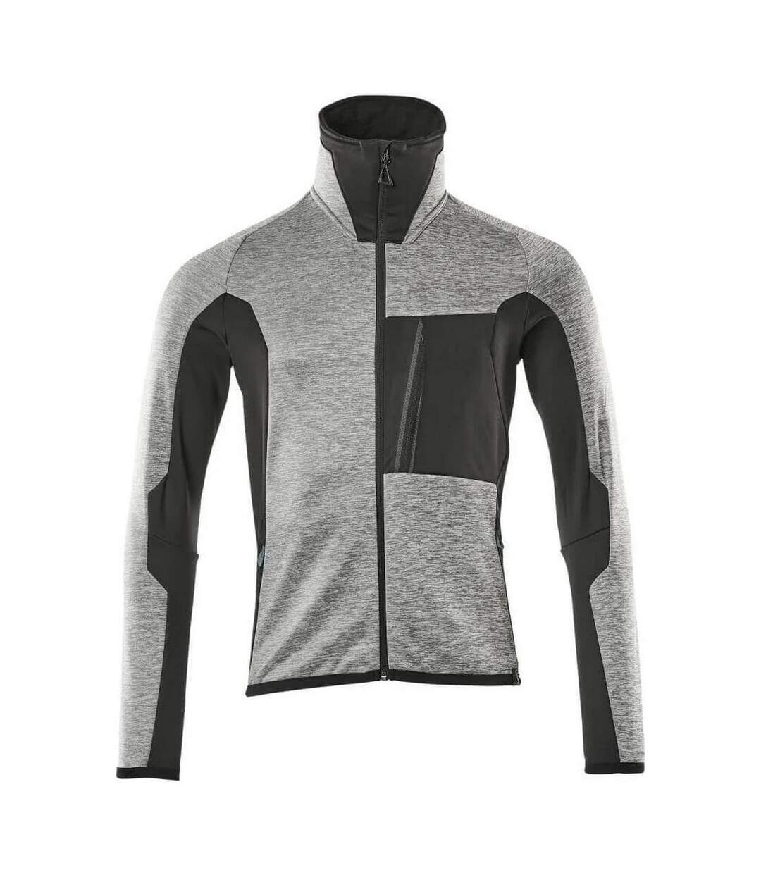 Mens Advanced Fleece Jacket Grey Black Flecked Mascot-1