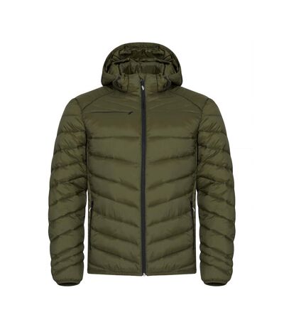 Doudoune Matelassée Idaho Homme Vert Kaki Clique