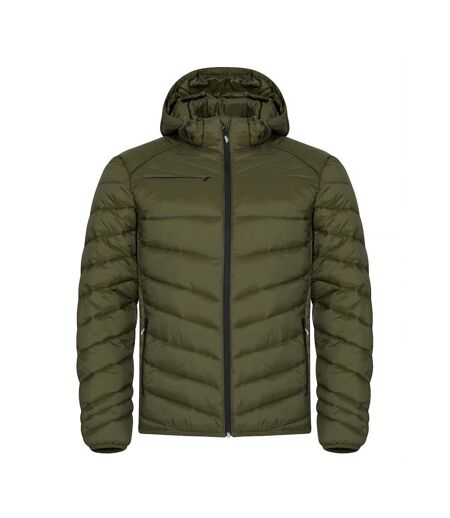 Doudoune Matelassée Idaho Homme Vert Kaki Clique