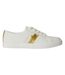 Baskets Janson Femme Blanc Jaune Or Ralph Lauren-1