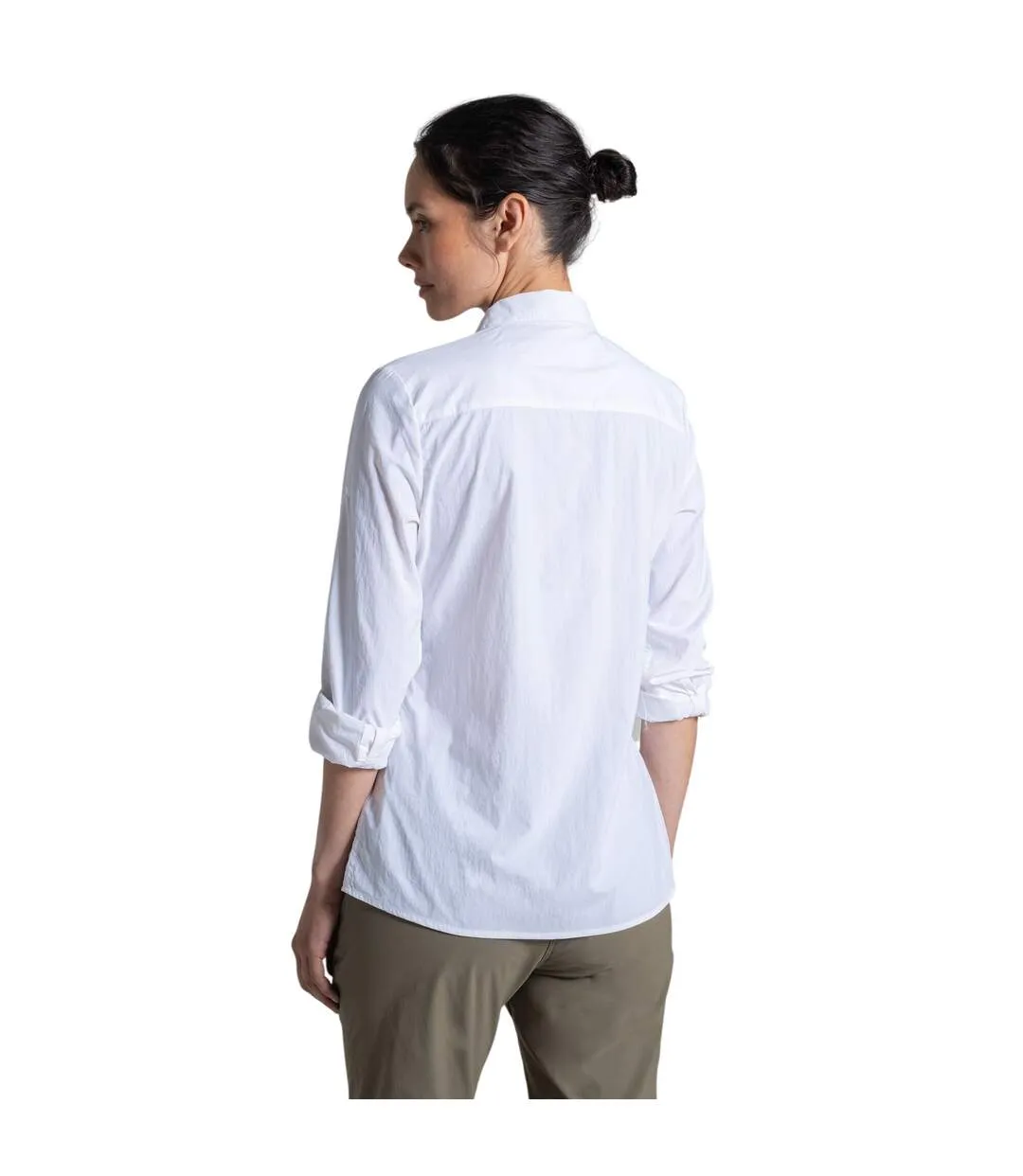 Chemisier Manches Longues Alma Femme Blanc Craghoppers-3