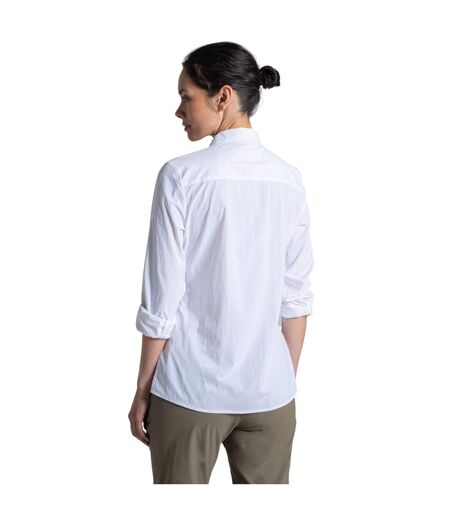 Chemisier Manches Longues Alma Femme Blanc Craghoppers