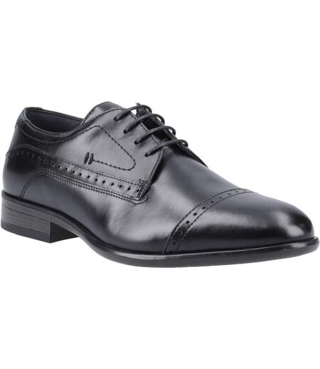 Chaussures oxford en cuir ralph pour hommes noir POD