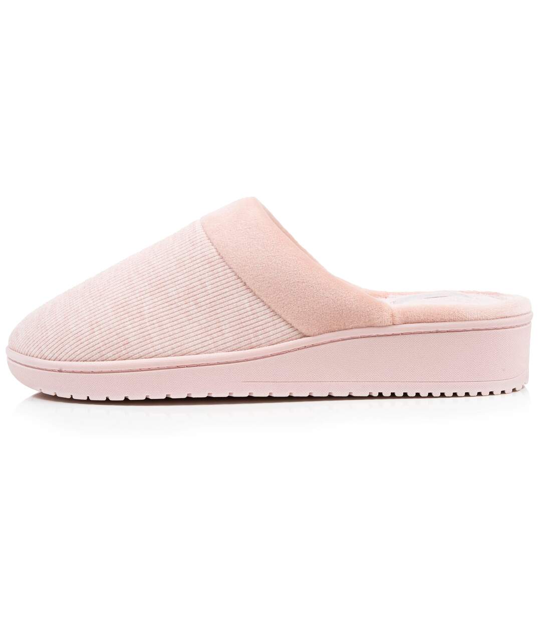 Isotoner Chaussons Mules femme jersey mousse à mémoire forme talon 3,7 cm-4