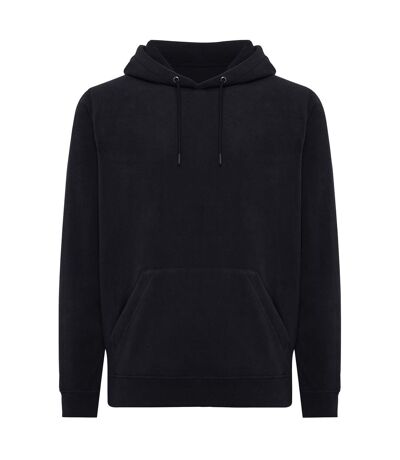 Unisex adult trivor microfleece hoodie black Iqoniq