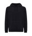 Unisex adult trivor microfleece hoodie black Iqoniq-1