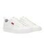 Mens Leather Tennis Trainers White Hugo-3