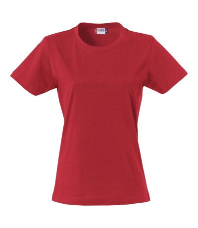 Clique Womens/Ladies Plain T-Shirt (Red)