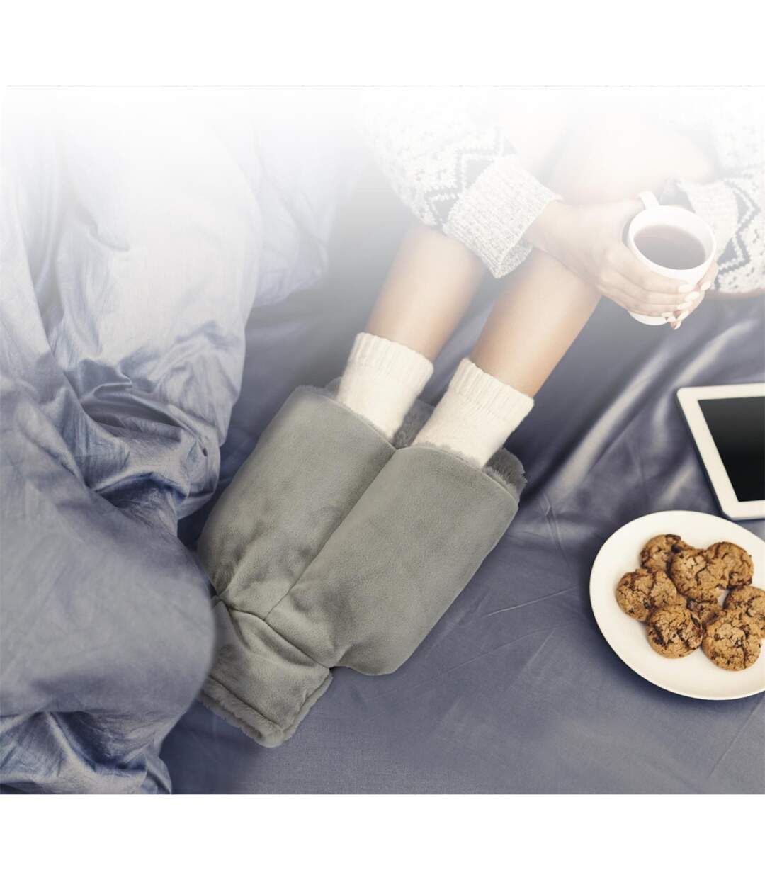 Bouillotte pour Chaussons Cocooning 2L Gris-4