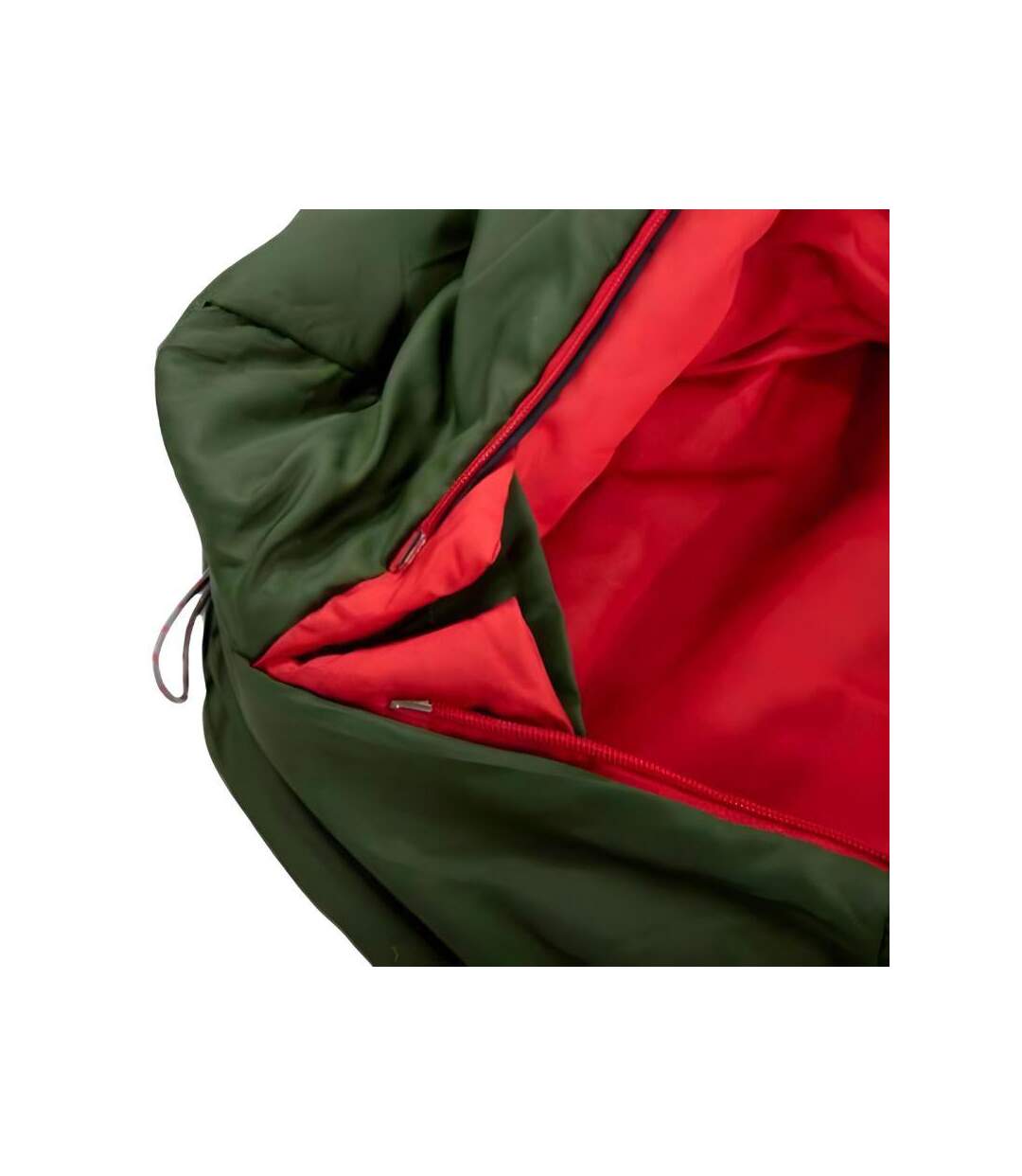 Sac De Couchage Momie Camping Pak Régulier Vert Rouge High Peak-3