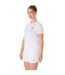 Womens/ladies Court Logo Short-sleeved T-shirt Brilliant White Asics-2