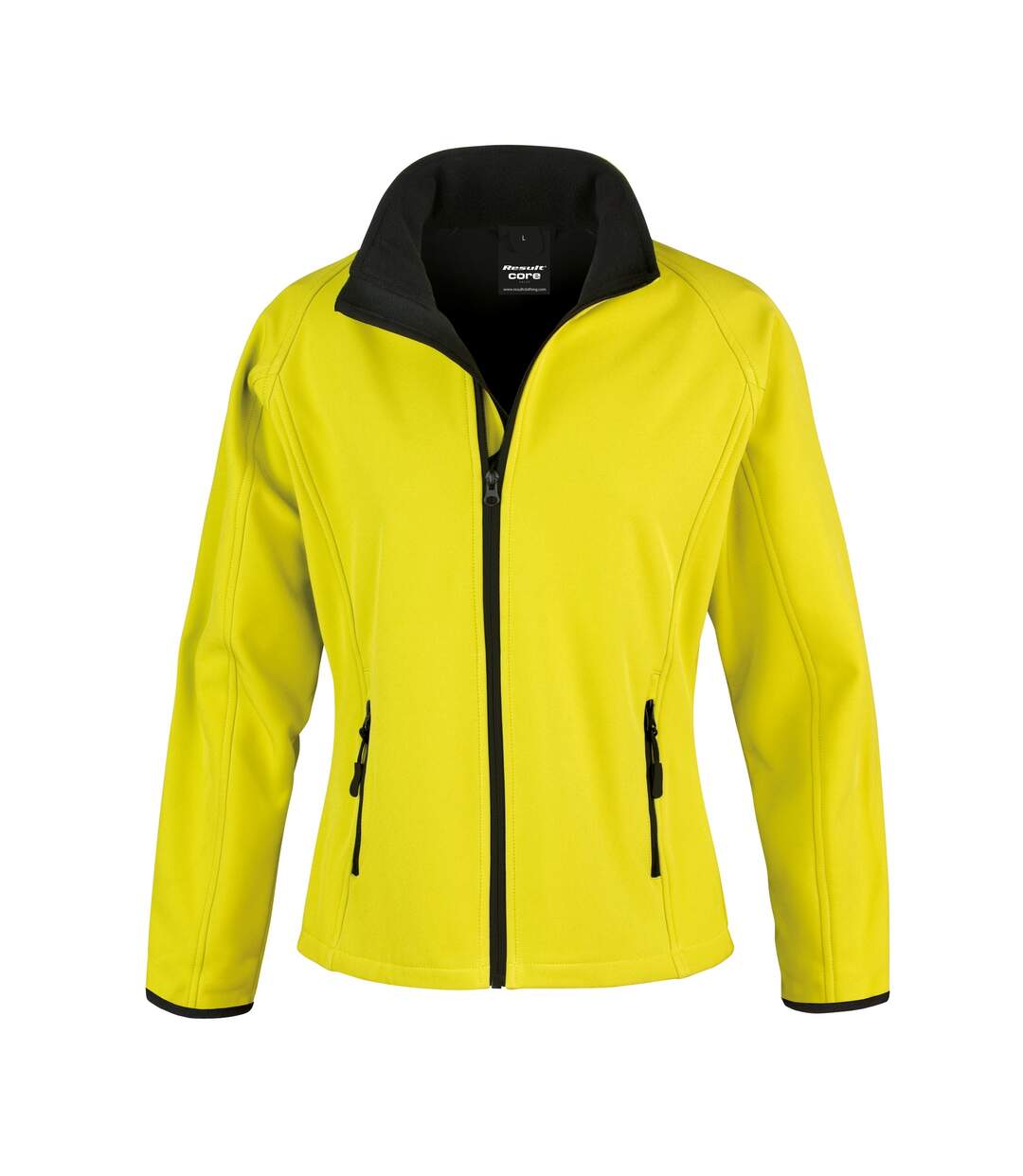 Result Womens/Ladies Core Printable Softshell Jacket (Yellow / Black) - UTRW3696-1