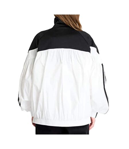 Veste noire/blanche femme adidas tracktop