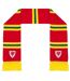 Écharpe Supporter Motif/style Rétro Taille Unique Rouge Jaune Vert FA Wales-1