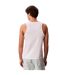 Mens Monogram Regular Tank Top Bright White Calvin Klein-3