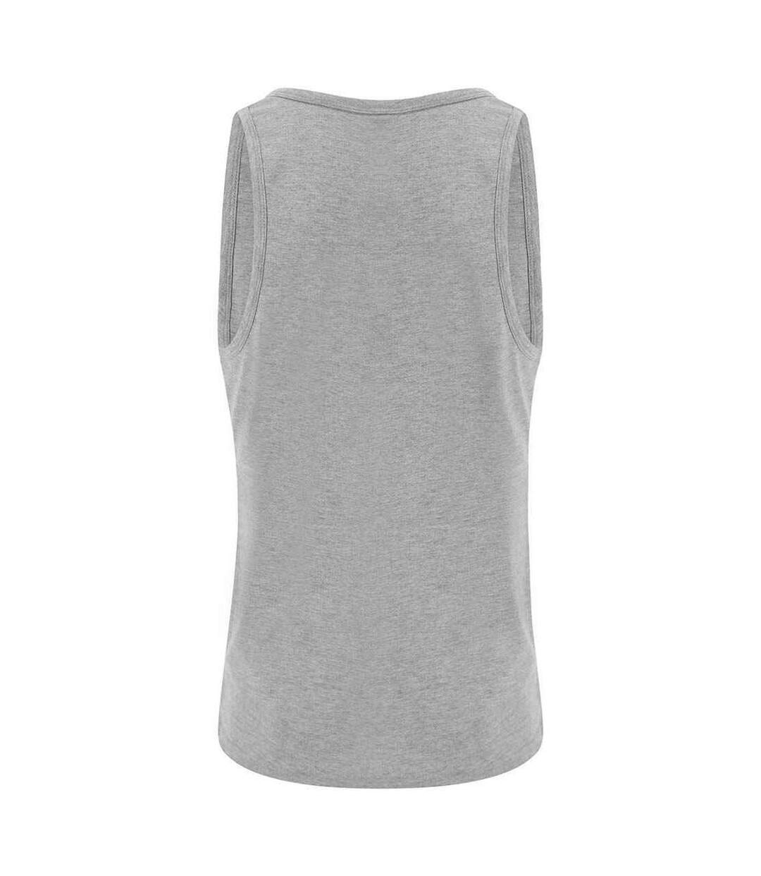 Mens triblend tank top heather grey Awdis-2
