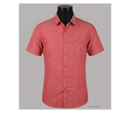 Chemisettes manches courtes Winchester Tubac1 coupe confort en coton Corail