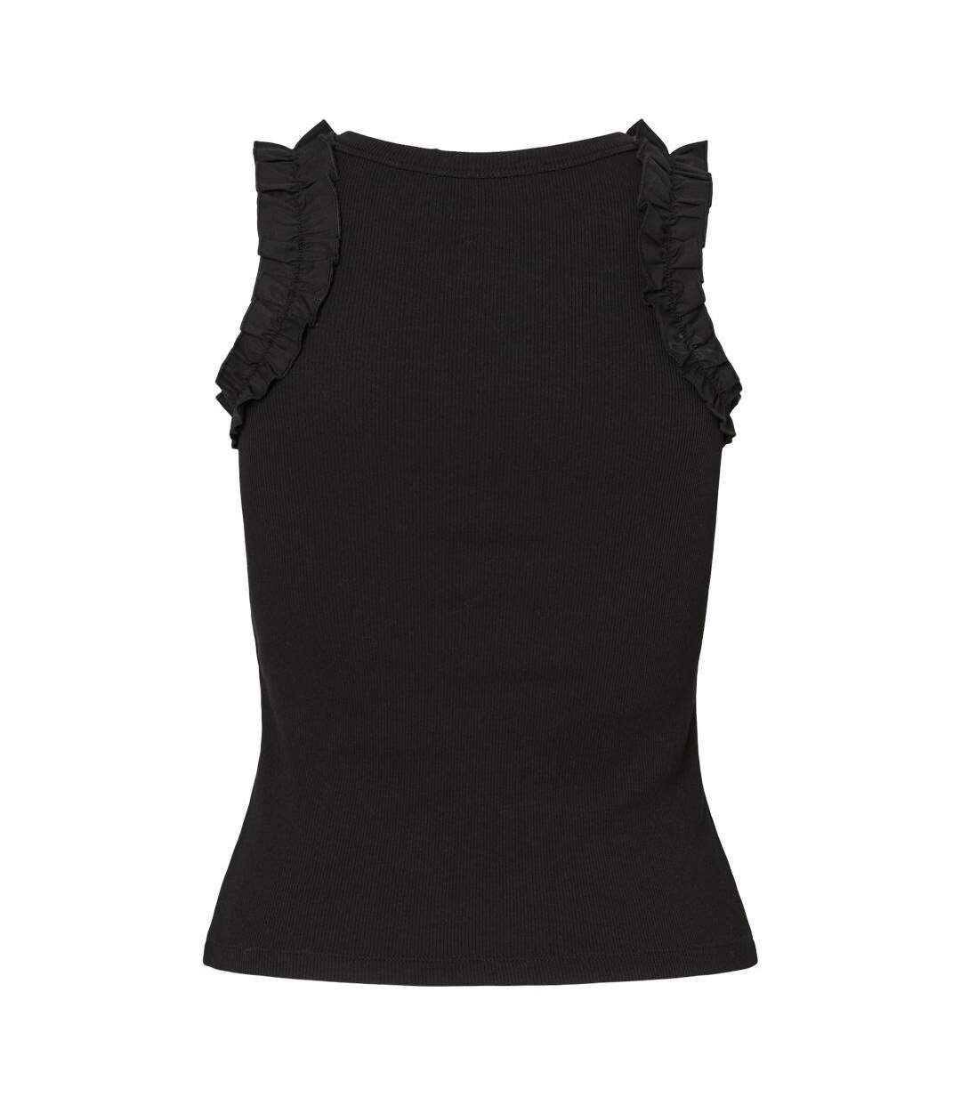 Débardeur noir femme pieces tubana-2