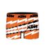 KTM Boxer Homme Microfibre ECLAIR22 Orange Blanc