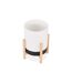 Cache-Pot Design Jonea 33cm Blanc & Noir