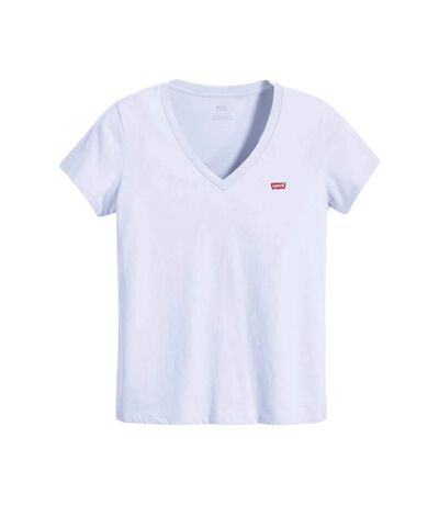 Womens/ladies the perfect v neck t-shirt light blue Levis