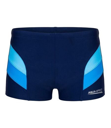Mens Aron Swim Briefs Navy Aqua Speed