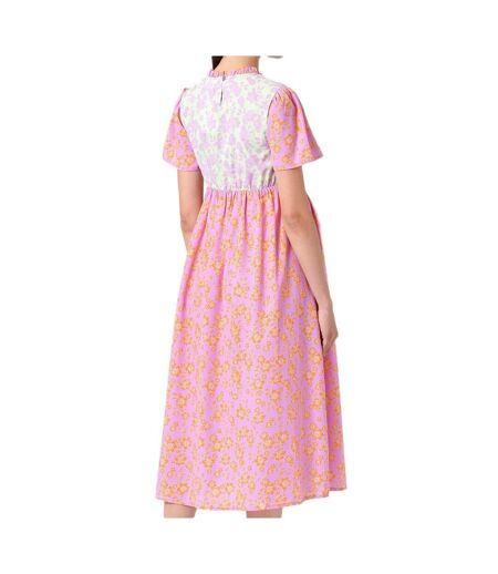 Robe de grossesse Rose/Verte Femme Mamalicious Dante - L