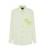 Mens Palm Tree Linen Blend Regular Long-sleeved Shirt Green Emporio Armani EA7-2