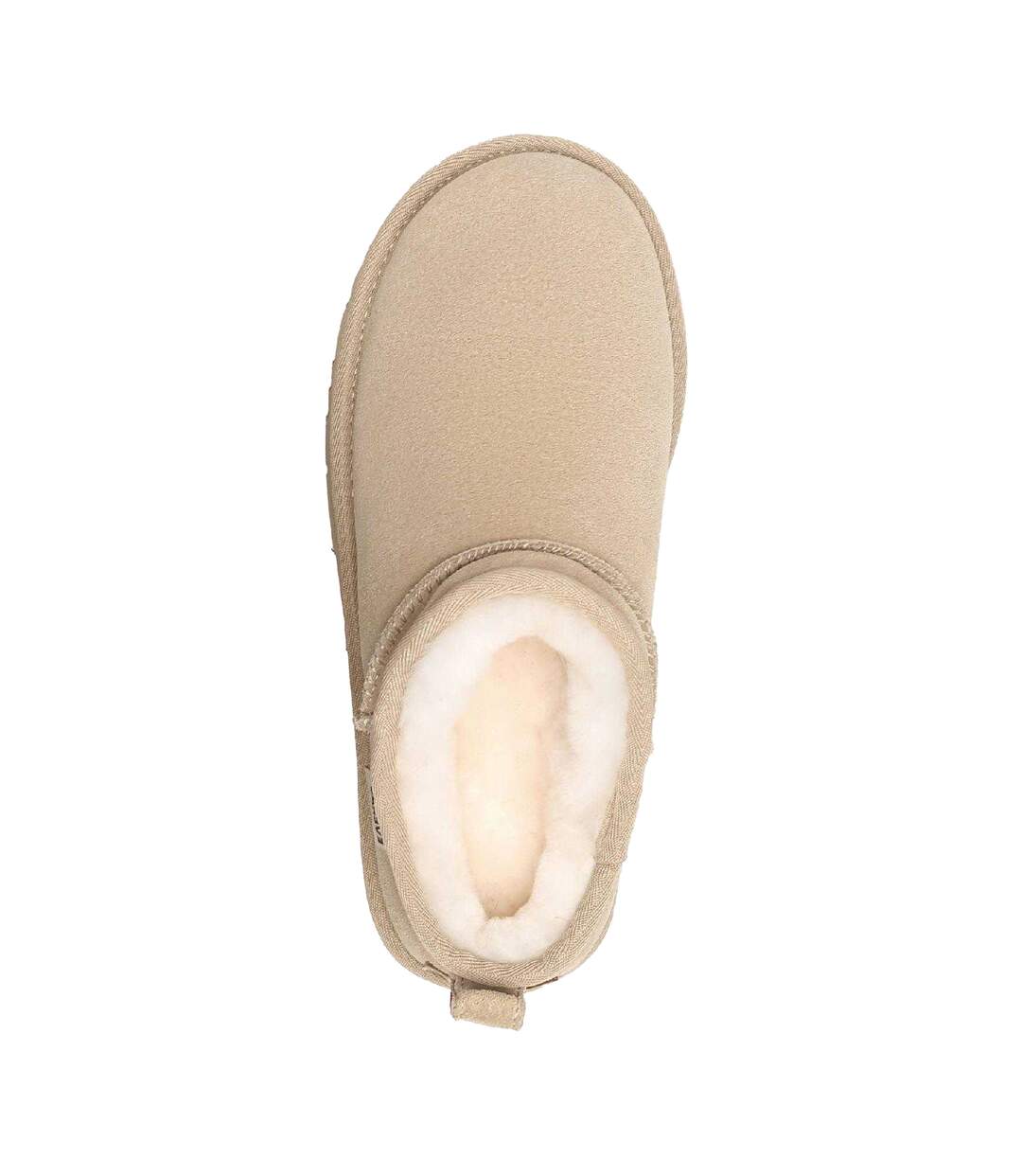 Womens/ladies Quail Leather Slippers Sand EverAu-3