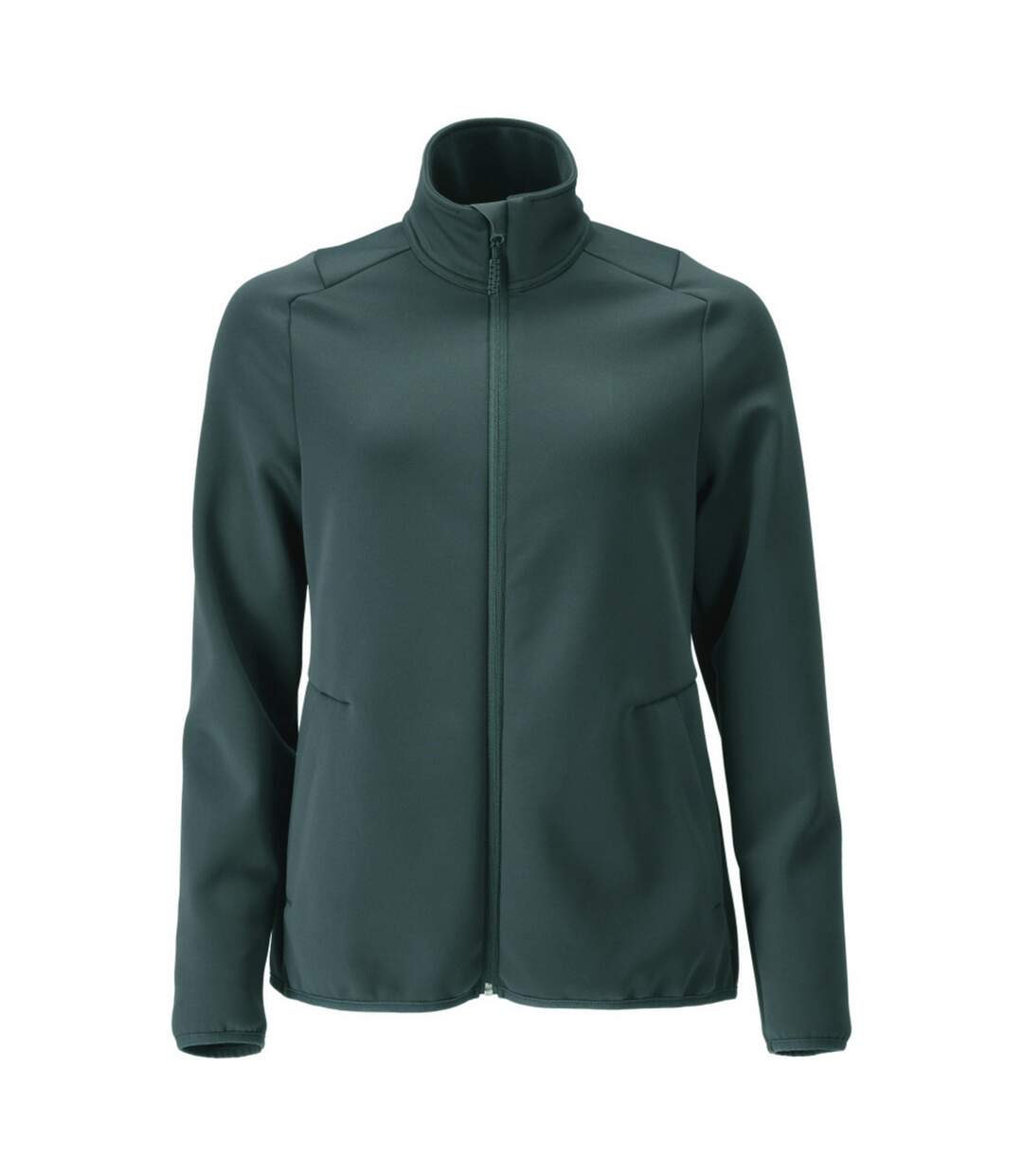 Womens/ladies Customised Fleece Jacket Forest Green Mascot-1