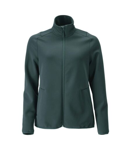 Womens/ladies Customised Fleece Jacket Forest Green Mascot