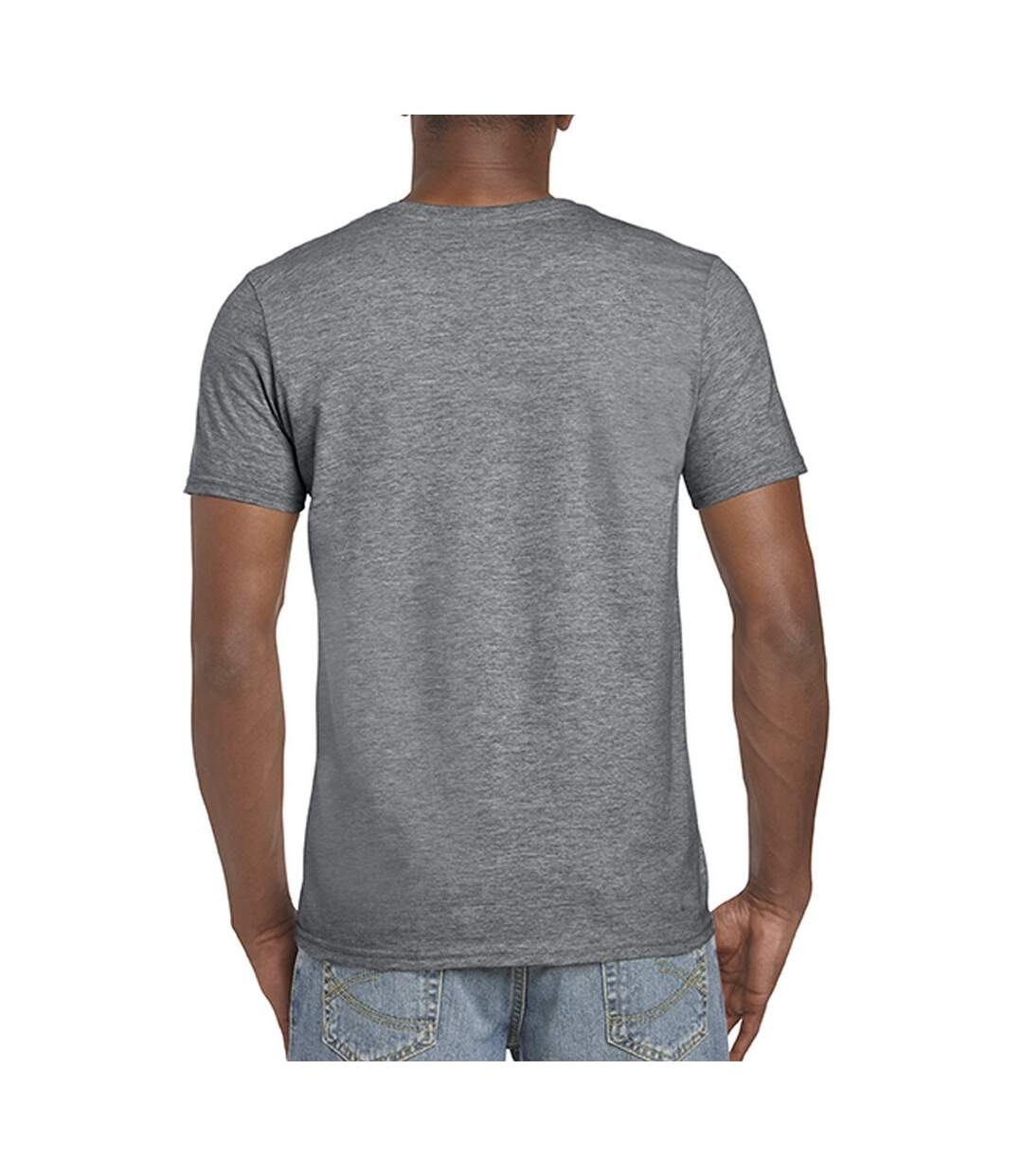 T-shirt manches courtes homme gris foncé chiné Gildan