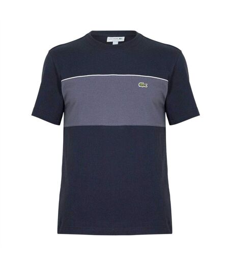 T-shirt Motif/style Blocs De Couleurs Homme Noir Lacoste