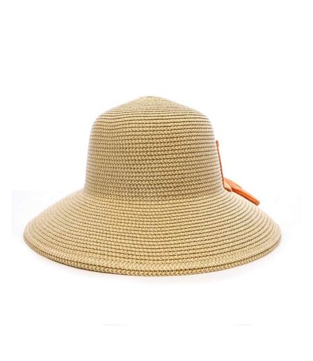 Chapeau de paille orange femme via lorenzo bohème