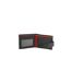 Eastern Counties Leather Unisex Adult Grayson Bi-Fold Leather Contrast Piping Wallet (Black/Red) (One Size) - UTEL414