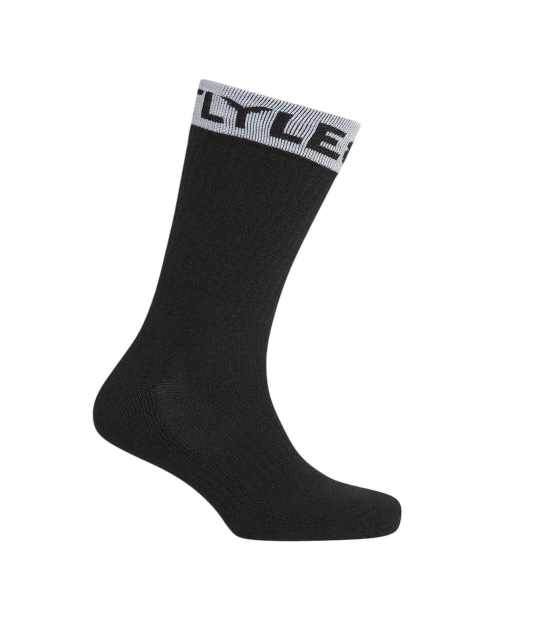 Mens Ackley Crew Socks Black Lyle & Scott-2
