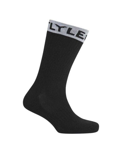 Mens Ackley Crew Socks Black Lyle & Scott