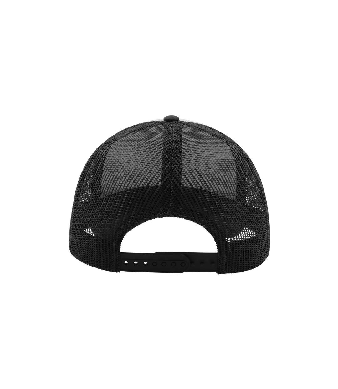 Casquette Style Trucker Rapper Mixte Noir Blanc Atlantis-2