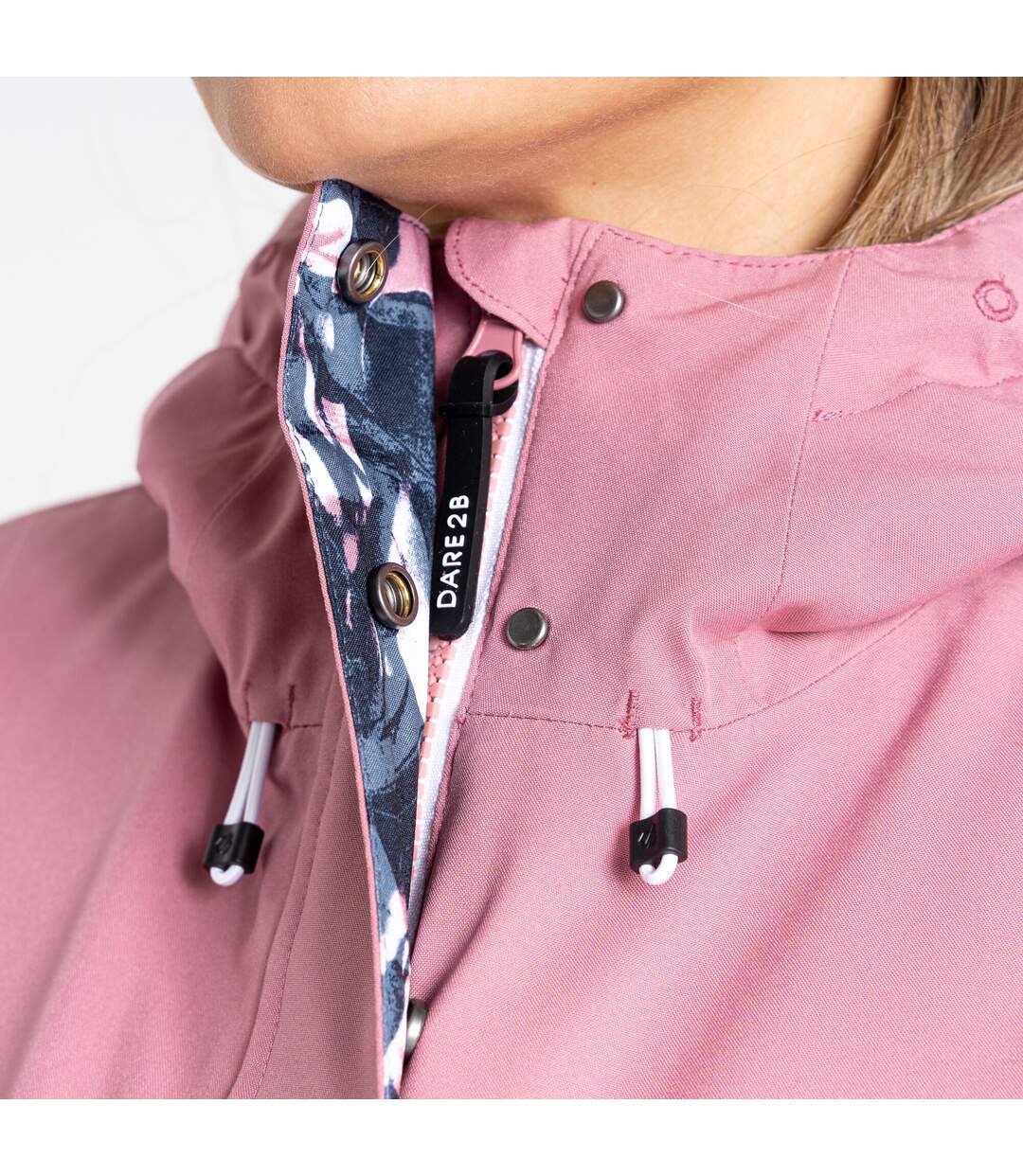 Blouson De Ski Determined Femme Vieux Rose Foncé Noir Dare 2B-4