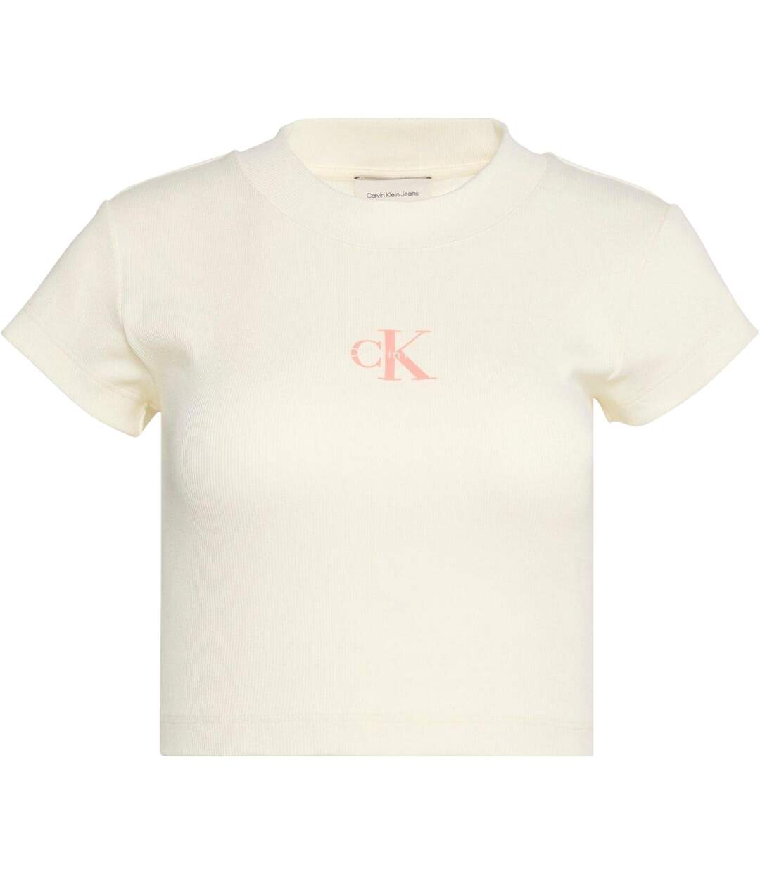 T-shirt Court Motif/style Monochrome Femme Maïs Calvin Klein-2