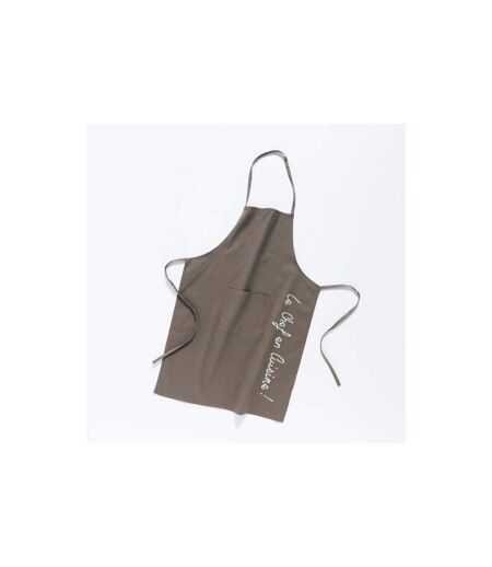 Tablier de Cuisine Cuistot 84cm Taupe